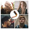Foldable Hair Brush, Mini Boar Bristle Travel Hair Brush Portable Folding Hair Brush Compact Small Hairbrush for Purse for Women Pocket Comb for Any Hairstyles, Restore Hair Shine,Beard Brush for Men