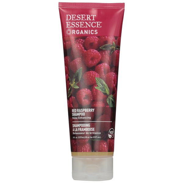 Desert Essence Organics Shampoo for Shine Enhancing, Red Raspberry 8 oz.