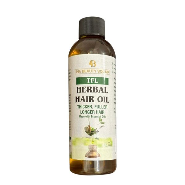 Handmade herbal hair oil for thicker fuller longer Growth Oil -with blend of essential oils, Chebe Powder, Peppermint oil. Pre head bath Treatment, Stop Thinning & Hair Loss for Men & Women