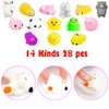 28 Packs Mochi Squishies Bulk Mochi Squishy Toys Set Stress Relief Anxiety Toys Kawaii Animals for Kids Classroom Prizes Christmas Party Favors Valentine Birthday Exchange Gift