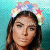 CAKURE Light up Starfish Headband Seashell LED Hair Band Glow Headpiece Party Costume Hair Accessories for Women