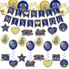 Blue Farewell Party Decorations Supplies 30Pcs Navy Blue Gold We Will Miss You Banner Balloons Good Luck Hanging Swirls Cards for Retirement Farewell Going Away Graduation Job Change Goodbye Party