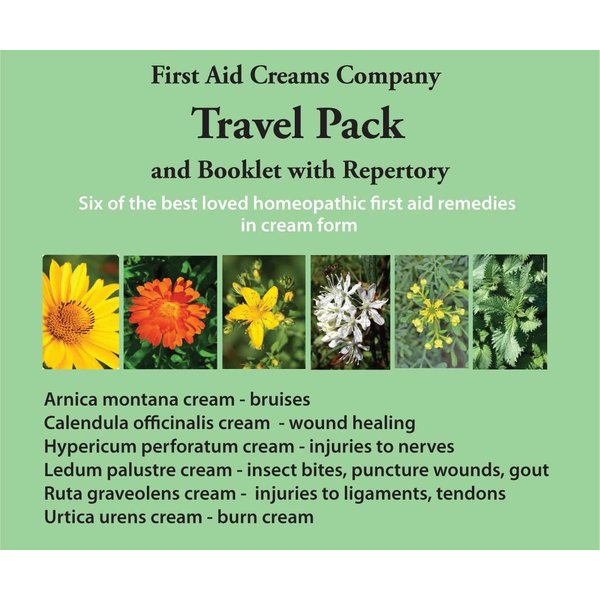 First Aid Creams Company Travel Pack and Booklet with Repertory
