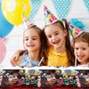 MIUXE 2Pack Demon Tablecloth Disposable Tablecover Birthday Party Supplies and Decorations for Kid Boy Baby Shower Rectangle Tables 70"X42"