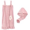 TINAYAUE Women Flower Bath Wrap Wearable Bath Towel Dress for Gym Spa Sauna Shower Girl Bathrobes Slip Dress Nightwear