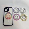 Phone Ring Grip Stand Holder Magnet Phone Grip Ring Holder Glitter,Ring Phone Holder Sparkling Magnetic Phone Finger Ring Grip Kickstand for Smartphones