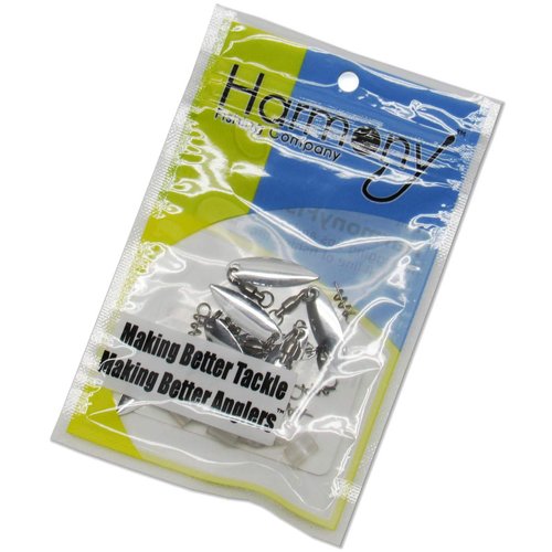 Harmony Fishing Company - [7 Pack] Tail Spinners (Hitchhikers for soft plastic/senko fishing lures, Willow or Colorado Blade) (Willow Blade, Silver)