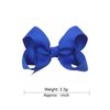 AUOCATTAIL 2pcs Red Blue Ribbon Bow Hair Clip, Clown Hair Accessories 3 Inches for Girls Kids Independence Day decoration