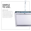 ToiletTree Products Deluxe LED Fogless Shower Mirror with Squeegee Anti-Fog Mirror - Adjustable Shaving Mirror with a Squeegee - Rust-Proof, Impact-Resistance Bathroom Shower Mirror