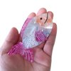 Cute Fish Hair Clip,Acetate Claw Clips,Hair Clips for Women,Fuchisa