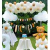 6 Pieces White Cloud Balloons for Birthday Baby Shower Themed Party Decorations Supplies