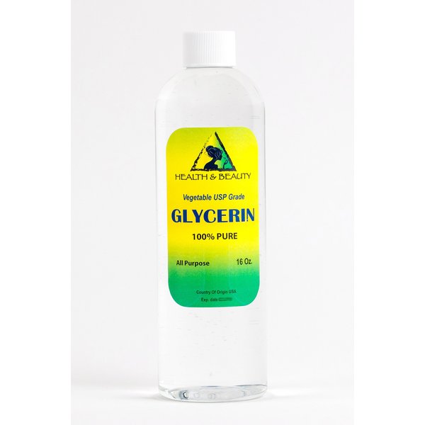 Glycerin Vegetable Oil USP Grade Natural Fresh 100% Pure 16 oz
