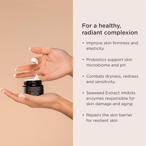 JSHealth Face Moisturizer For Women and Men - Ceramide Moisturizer Face Cream - Hydrating Face Lotion for Dry Skin with Probiotics