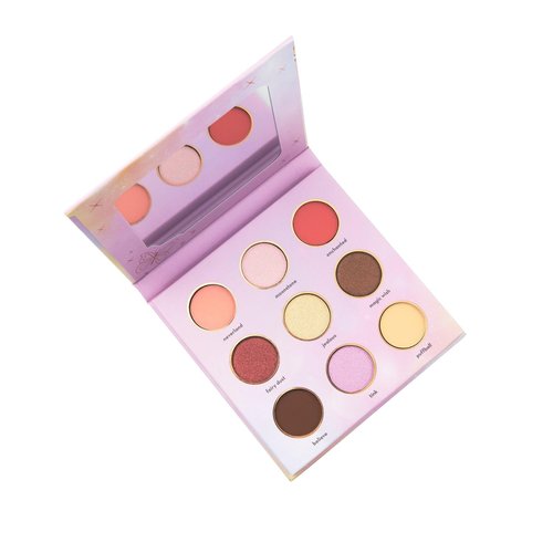 The Creme Shop Tinker Bell Pixie Promise Eyeshadow Palette - Highly Pigmented - 9 Shades - Warm & Rosy - Stunning for All