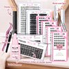 Cluster Lashes, 72 Pcs Individual Lashes, Lash Clusters DIY Eyelash Extension, Super Thin Band Reusable Soft & Comfortable (Pined-D-14mm)
