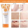 Orange Exfoliating Gel Scrub Face Body Skin,Natural Orange Peeling Gel Face Scrub,Deep Cleansing Moisturizing Facial Exfoliator 50g (2PCS)