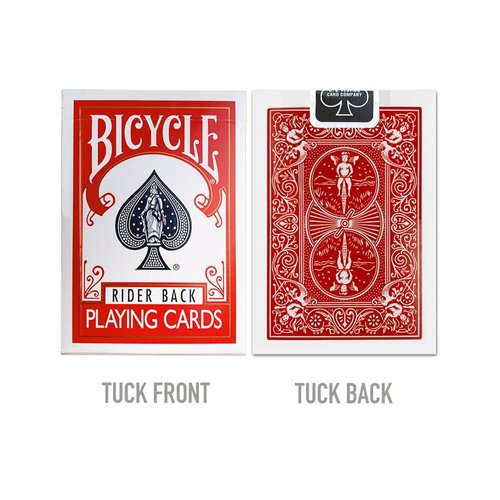 Bicycle Rider Back Playing Cards, Standard Index, Poker Cards, Premium Playing Cards, Red & Blue, 2 Count (Pack of 1)