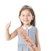 10th Birthday Sash and Tiara Set Rose Gold Birthday Sash Crown Birthday Party Favors Supplies for Girls Birthday Party