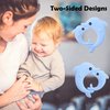 Teething Teether Toys for Babies 0-6, 6-12 Months, 4 Packs Gift Aitoustone Soft Dolphin BPA Free Teething Toy for Baby, Chewing Relief Toys with Easy to Hold Handles