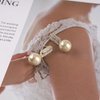 Sttiafay Vintage Crystal Pearl Earrings Gold Pearl Drop Earrings Cz Rhinestone Stud Earrings Pearl Bridal Earrings Jewelry for Women