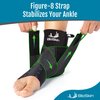 BioSkin Ankle Compression Brace - Ankle Wrap for Sprained Ankle, Post Injury Ankle Brace, Ankle Support Brace for Women and Men, Swollen Feet Relief, HSA or FSA Eligible
