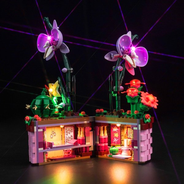 Hilighting Upgraded Led Light Kit for Lego Isabela's Flowerpot Building Set, Compatible with Lego 43237 (Model Not Included)
