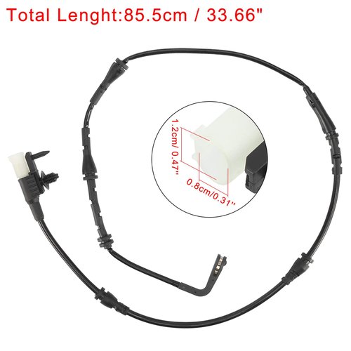 X AUTOHAUX 2pcs Car Rear Brake Pad Wear Sensor 2 Pins for Land for Rover Discovery Sport 2015-2019 LR061394