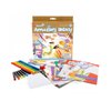 Micador jR. Amazing Ideas! Pack, Draw! - 10 Activities + Color Pencils + Oil Pastel + Chalk + Sharpener + Eraser - Ages 3+