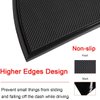 Auovo Dashboard Mat Liner for Ram Pickup 1500 2500 3500 2011-2018 Interior Accessories Car Dash Trim Rubber Pad Cover Soft Tray(1 PCS) (Black Trim)