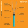 Jolly Green Products Rotating Marshmallow Roasting Sticks | Set of 5 Telescoping Forks - Free Bag | Safe, Fun Smores & Hot Dog Stainless Steel Long Camping Skewers | Campfire BBQ Cookware Accessories