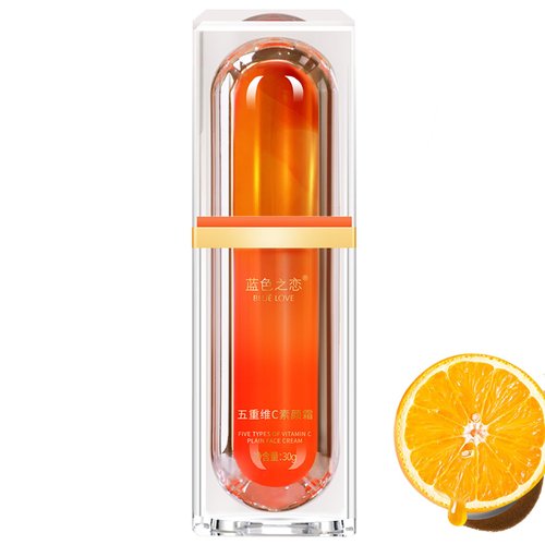 BLUE LOVE Five Vitamin C Tone-Up Cream- Silky Tinted Moisturizer for Natural-Looking Radiance for Women, Fast-Absorbing Hydration, Suitable for All Skin Types