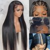 20 Inch Straight Lace Front Wigs Human Hair 13x6 HD Lace Front Wigs Human Hair 10A Brazilian Virgin Human Hair Wigs for Black Women 13x6 Straight Wigs Pre Plucked Lace Frontal Wigs Human Hair Straight