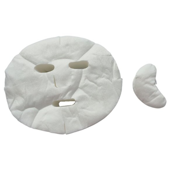 Pre-cut Cotton Facial Mask Paper Sheets with 100 Pcs Eye Mask Paper, Disposable White DIY Natural Spa Skin Care Fiber Paper for Women Girl, Non Woven Beauty Face Masks for Home Spa Travel (100 Pack)