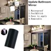 REDODECO 10 Meters Peel and Stick Borders Black Wallpaper Border Black Wood Grain Frame Border for Wall Ceiling Bathroom Mirror