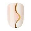 KISS imPRESS No Glue Mani Press On Nails, Design, Astound', White, Short Size, Squoval Shape, Includes 30 Nails, Prep Pad, Instructions Sheet, 1 Manicure Stick, 1 Mini File
