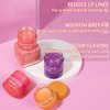 Lip Mask Overnight, Lip Sleeping Mask, lip Mask With Vitamin C, Antioxidants, Improves Dryness, Hydrating &Prevention Dry and Crack Lip Scrubs Exfoliator (berry&grape)