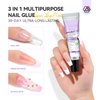 SAVILAND Solid Nail Glue Gel 20g: 30-Day Lasting Gel X Nail Glue Strong Solid Nail Glue Gel for Press On Nails U V Nail Glue Gel Fake Nails Glue 3D Nail Art Home Salon DIY Starter SSProTip X 4.0