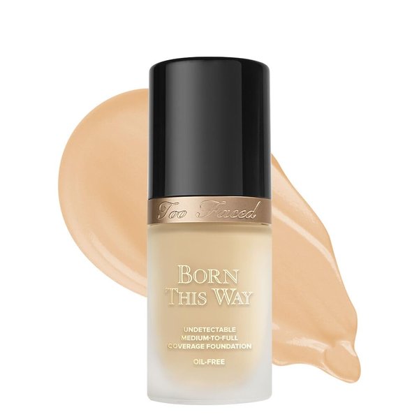 Too Faced Born This Way Natural Finish Longwear Liquid Foundation, Ivory, 1.01 Fl Oz