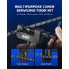 Orion Motor Tech 19pc Chain Brake Tool Kit with C Frame 3 Anvils 5 Break Tips, Dirtbike ATV Bicycle Motorcycle Chain Tool Chain Link Removal Tool Chain Rivet Tool for Cam & 25 to 630 Chains