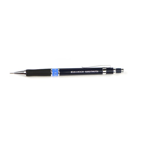 Koh-I-Noor Mephisto Mechanical Pencil, For Use With 0.7MM HB Lead (Sold Separately), Black, 1 Each (5035BC.7),Black and Silver,1 Pack, Use with 0.7MM HB Lead