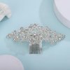 Rumtock Vintage Big Rhinestones Silver Hair Comb for Women Girls Wedding Bridal Hair Piece Porm Hair Jewelry