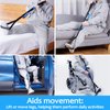 Homymusy 41 Long Leg Lifter Strap, Leg Straps are Ideal Leg Lifters Getting Legs in and Out of Bed,Wheelchair,Car (with EVA Handles)
