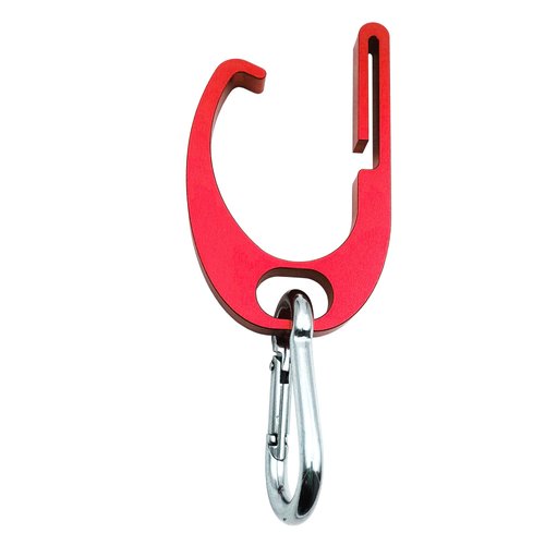 Aluminum Tree Hook - Open Design, can be Operated with one Hand, Sturdy and Durable, Stable and Reliable, and not Easy to Fall Off（red）;304 Stainless Steel Carabiner.