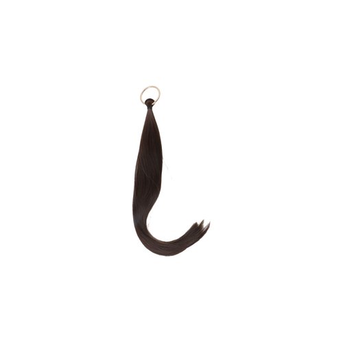 zaoalife Brown Straight Hair Extensions,Long Ponytail Extension with Hanging Ring,Natural Soft Synthetic Hairpiece Ponytail for Women Daily Wear