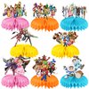 Super Smash Brothers Birthday Party Supplies, 8pcs Super Smash BrothersTheme Table Decorations Honeycomb Centerpieces Super Mario Birthday Decorations