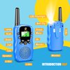 Walkie Talkies for Kids 2 Pack: Long Range Kids Blue Walkie Talkies for Boys Christmas Birthday Gifts Kids Outdoor Toys for 3 4 5 6 7 8 9 Year Old Boy Kid Gift Toy Age 3-12 Camping Hiking