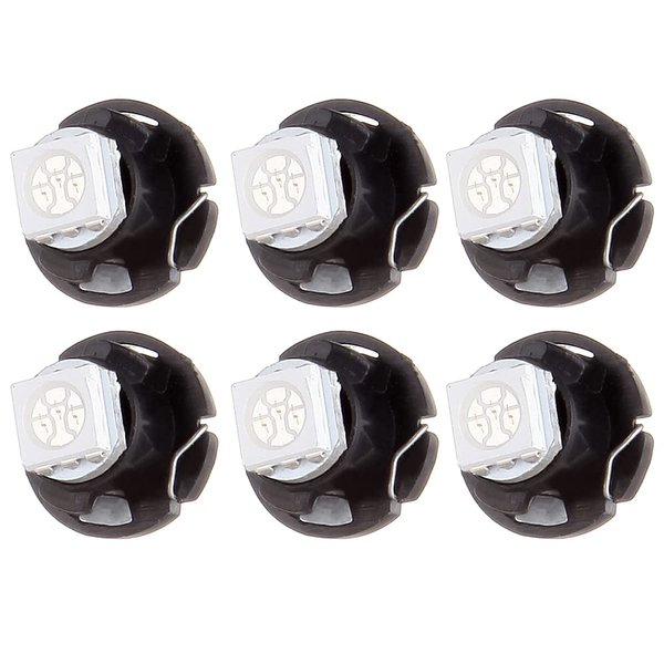 cciyu 6 Pack White T4.7 Neo Wedge 5050 Led for A/C Bulbs Lamp Light Fits For 2001-2012 For Dodge Ram 1500 Van Intrepid Dakota Caravan Grand Caravan Ram 5500 4500 3500 Van 3500