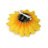 3PCS Yellow Hawaii Style Sunflower Hairpins Alligator Clips Hair Accessories for Party Beach Vacation Women Lady Girls (3.9 inch)