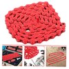 Toddmomy Bicycle Chain Single Speed Bike Chain Road Vehicles Stainless Steel Bike Chain Red Bike Chain Bike Accessory