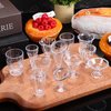 LUOZZY 60 Pcs Mini Dollhouse Cups Miniature Wine Cups Tiny Desserts Cups Dollhouse Accessories (Transparent)
